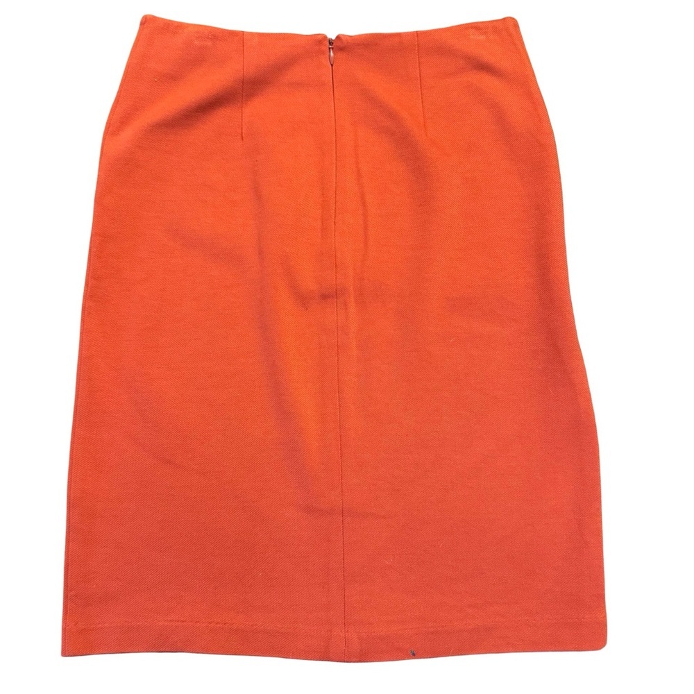 CAbi Orange Overlay Ponte Knit Pencil Skirt - Picture 3 of 9